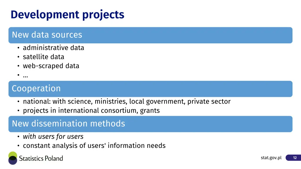 development projects