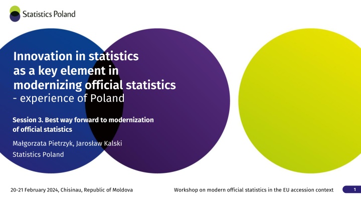 innovation in statistics as a key element