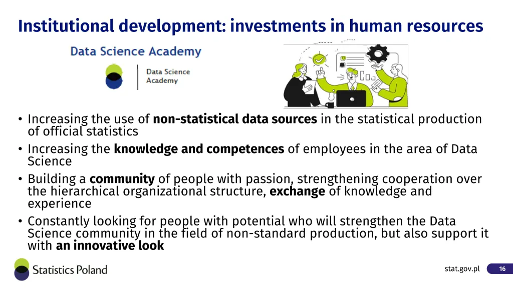 institutional development investments in human