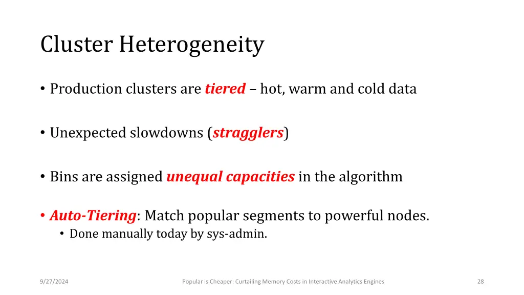 cluster heterogeneity