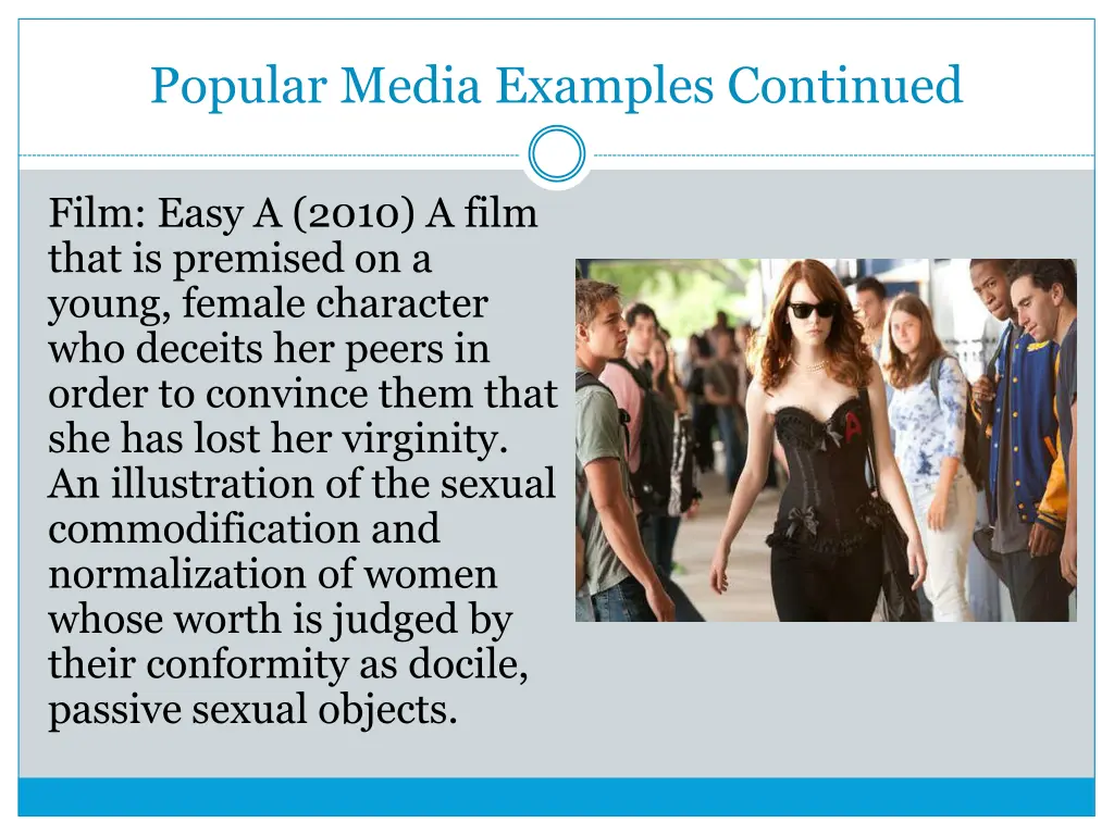 popular media examples continued