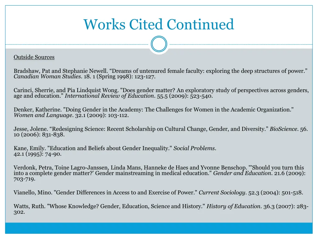 works cited continued