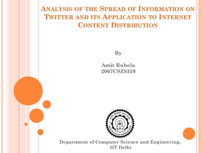 a nalysis of the s pread of i nformation