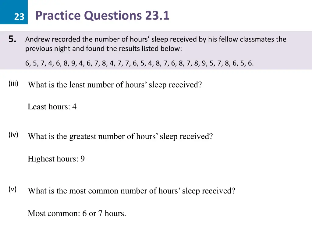 23 practice questions 23 1 20