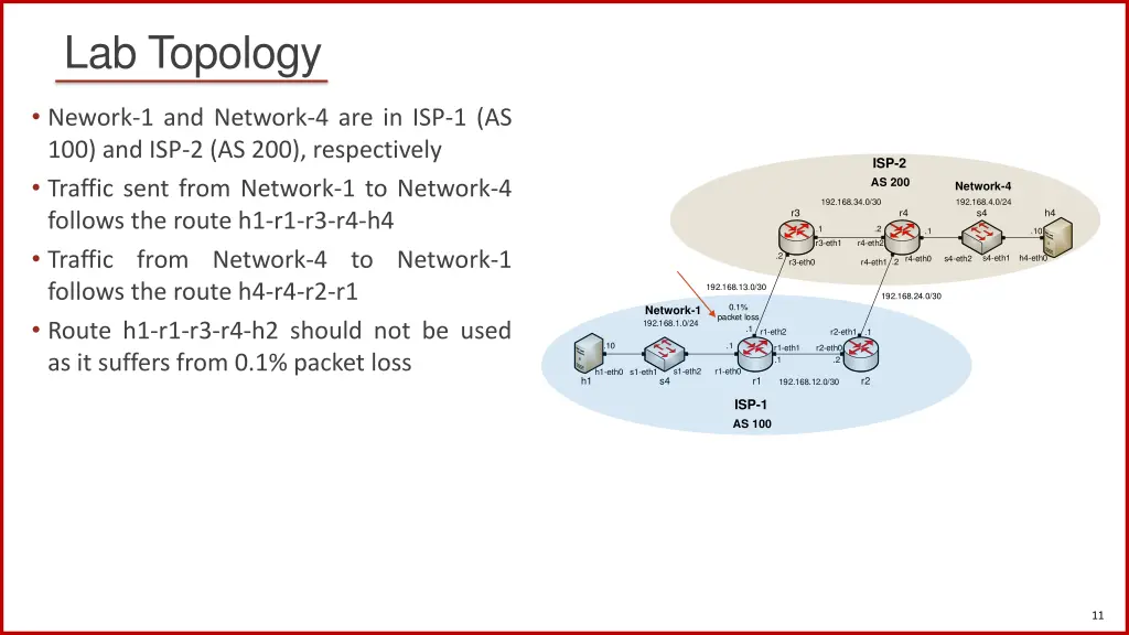 lab topology