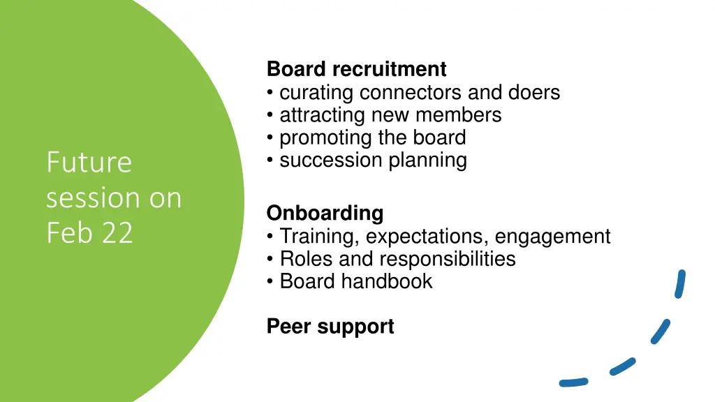 board recruitment curating connectors and doers