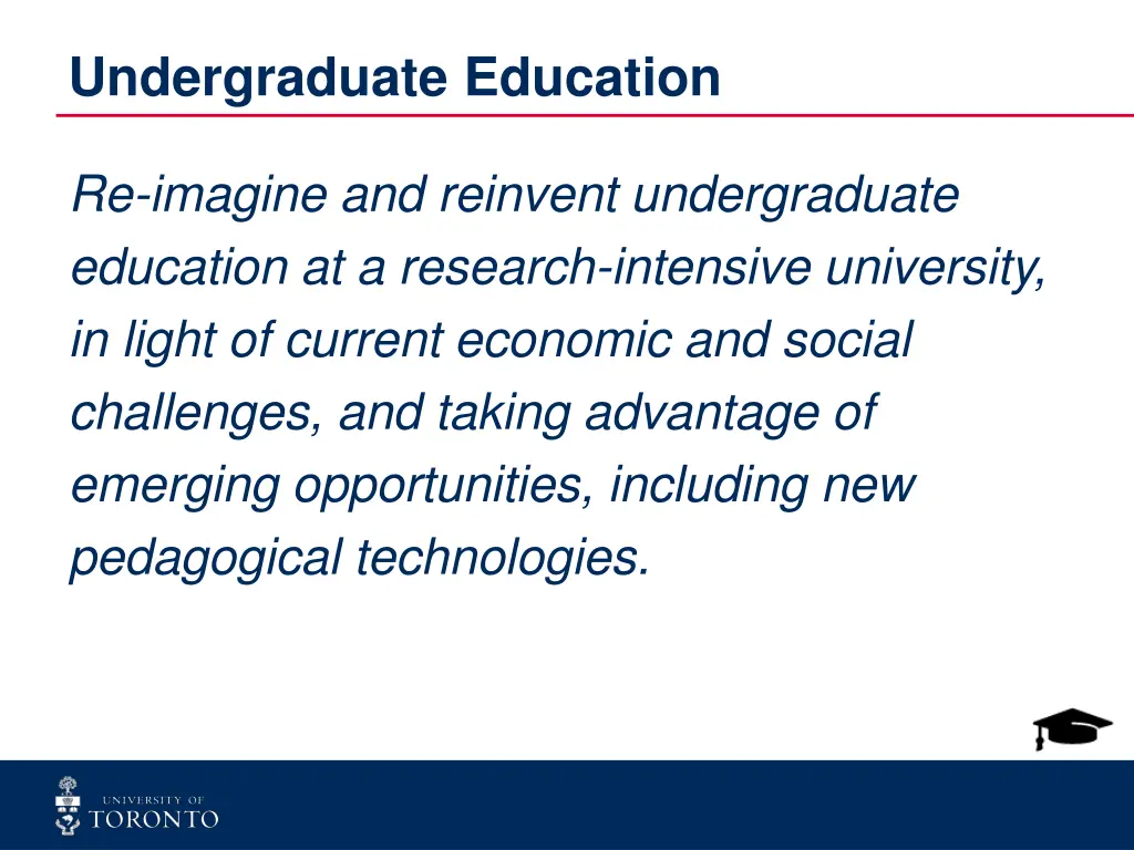 undergraduate education