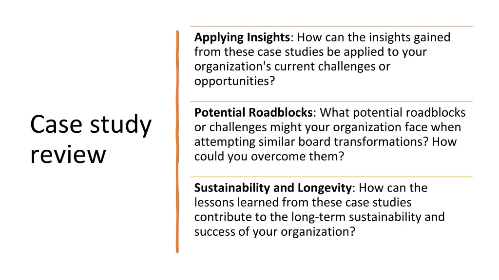 applying insights how can the insights gained