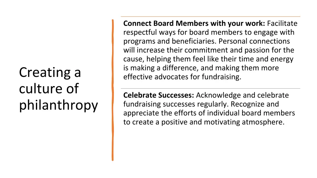 connect board members with your work facilitate