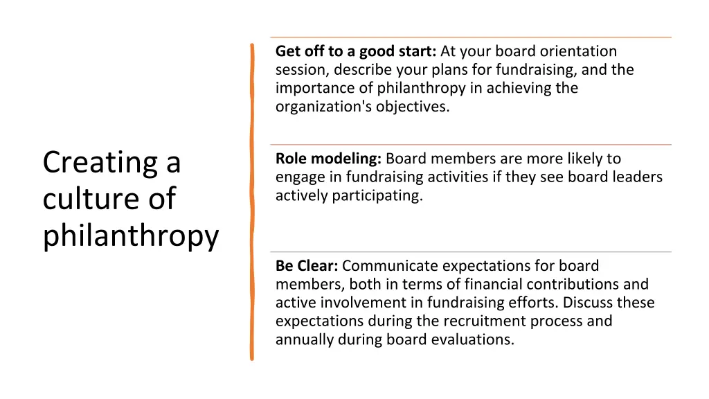 get off to a good start at your board orientation