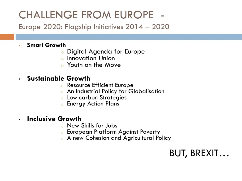 challenge from europe europe 2020 flagship