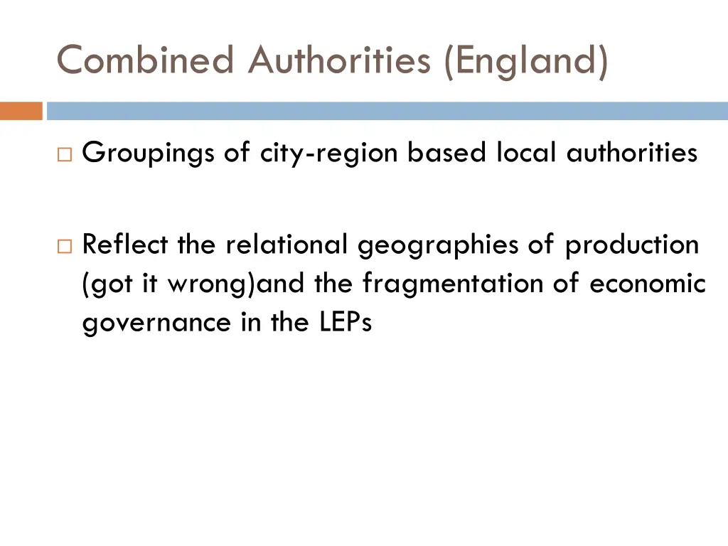 combined authorities england