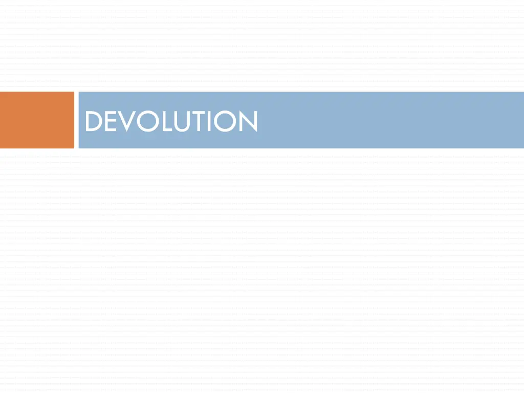 devolution