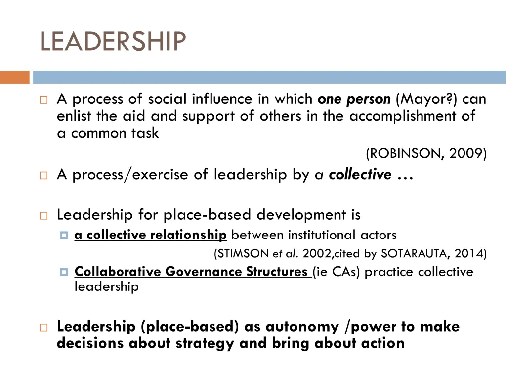 leadership