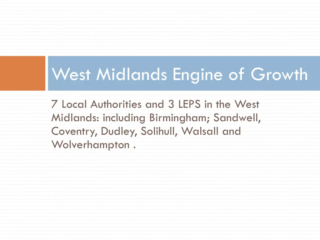 west midlands engine of growth