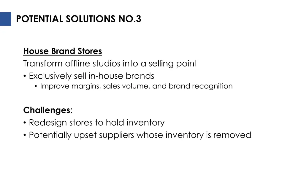 potential solutions no 3