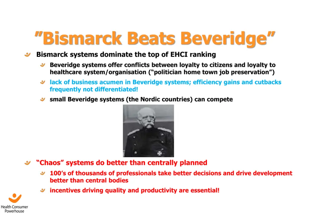 bismarck beats beveridge bismarck systems