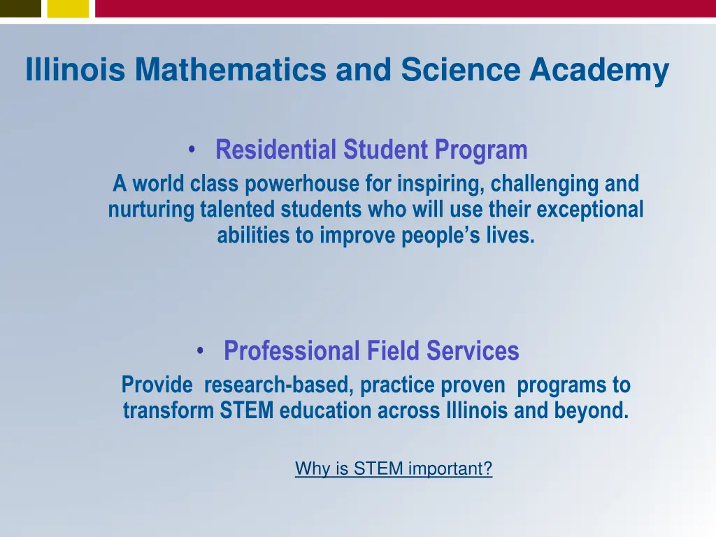 illinois mathematics and science academy