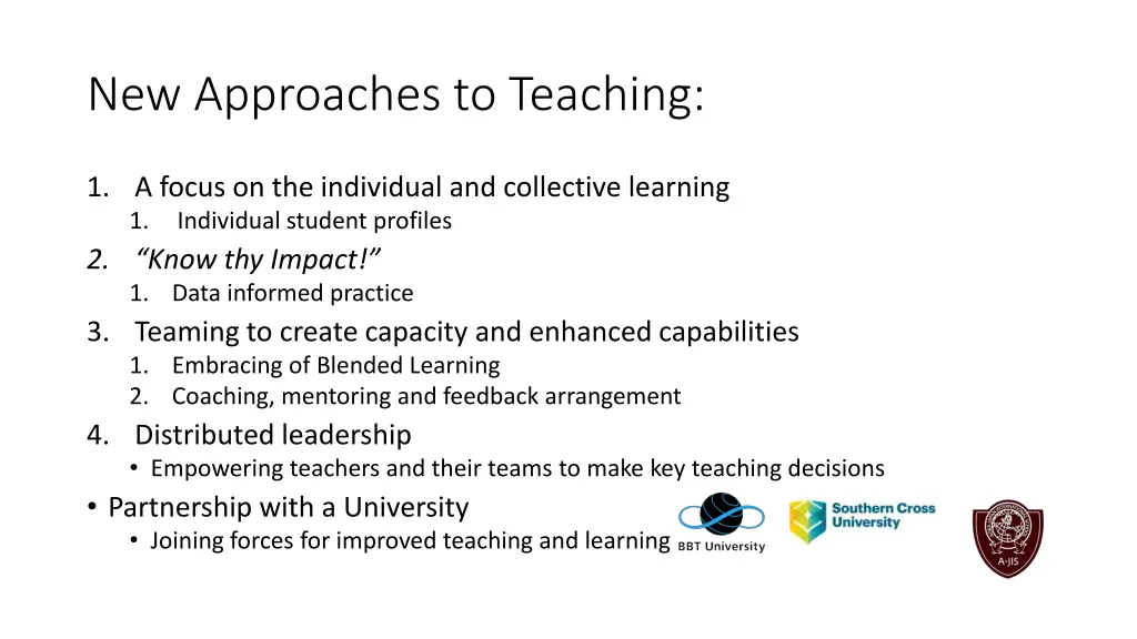 new approaches to teaching