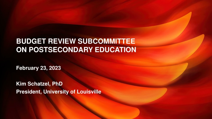 budget review subcommittee on postsecondary