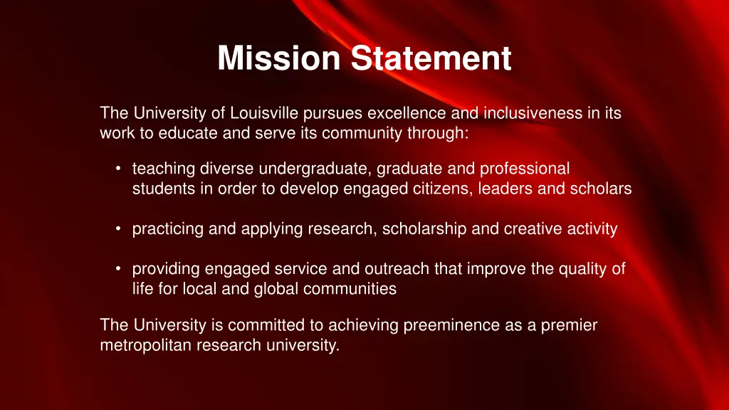 mission statement