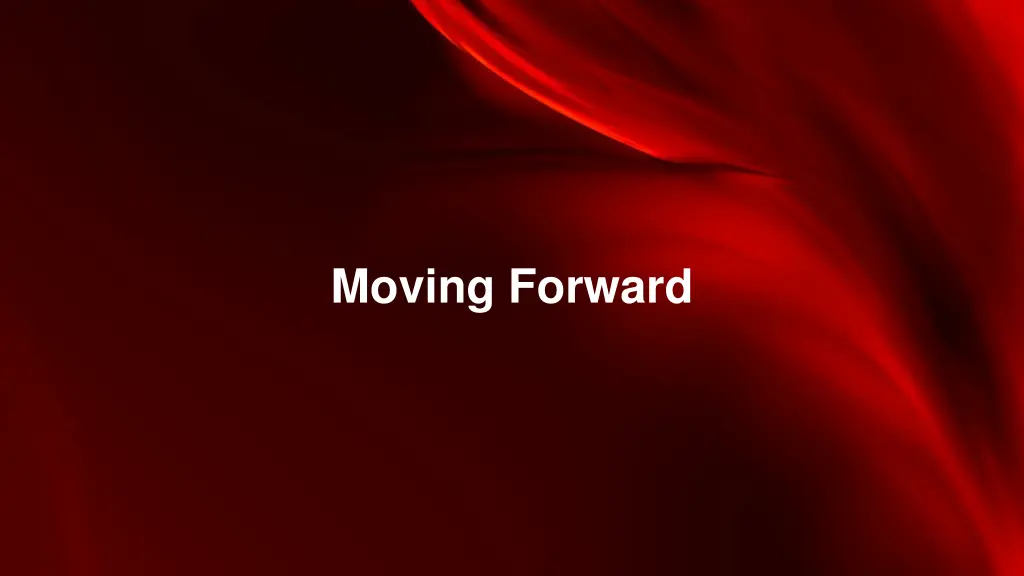 moving forward