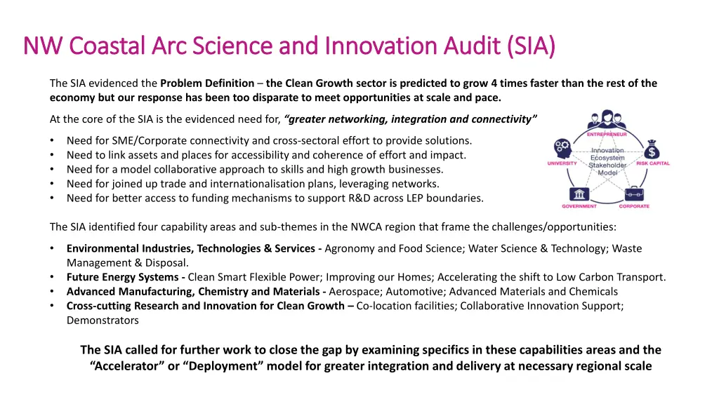 nw nw coastal arc science and innovation audit