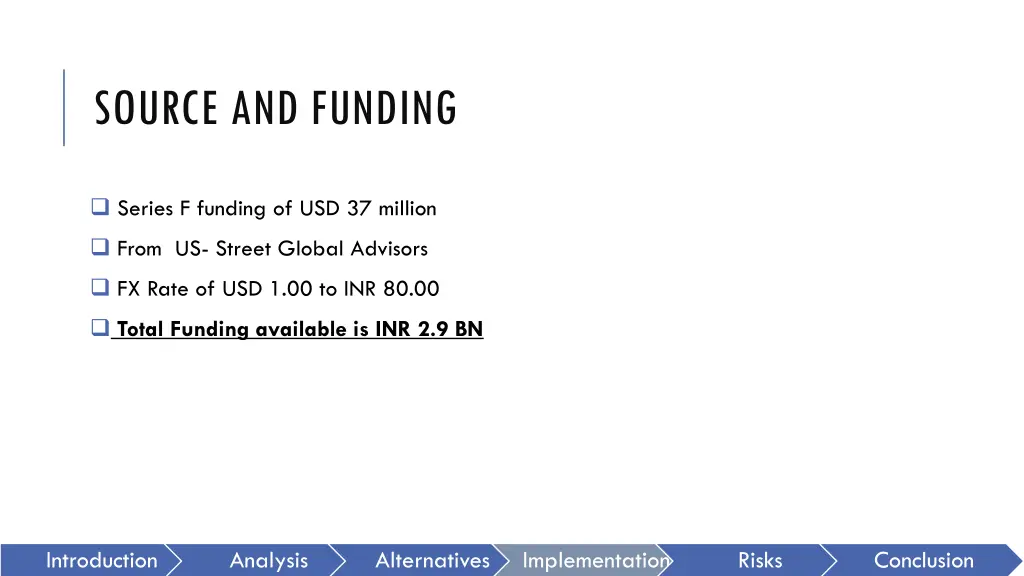 source and funding