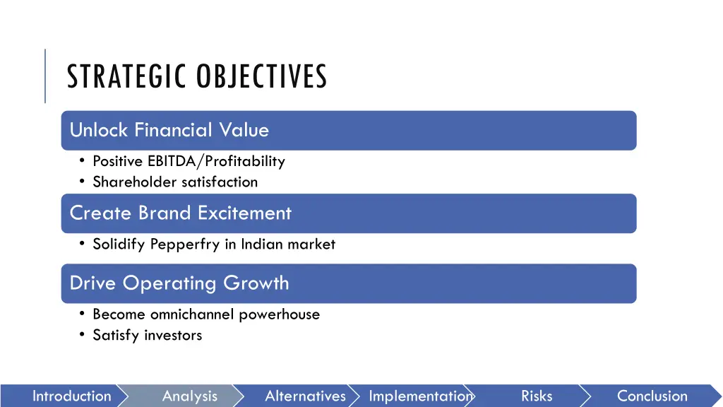 strategic objectives