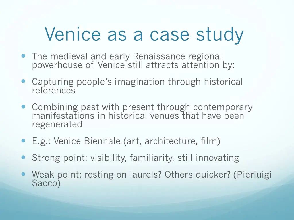 venice as a case study 1