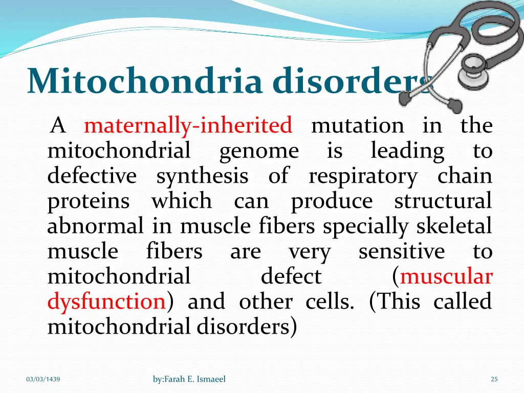 mitochondria disorders