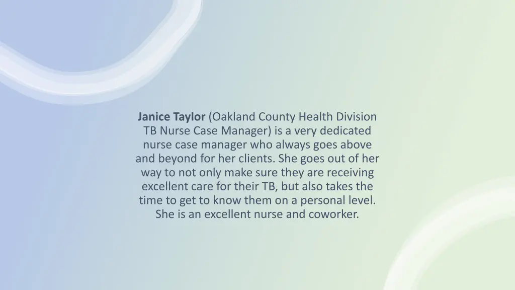 janice taylor oakland county health division