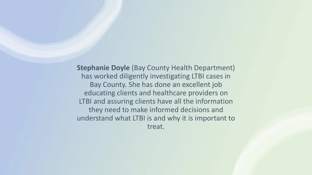 stephanie doyle bay county health department