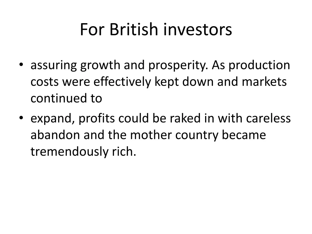 for british investors