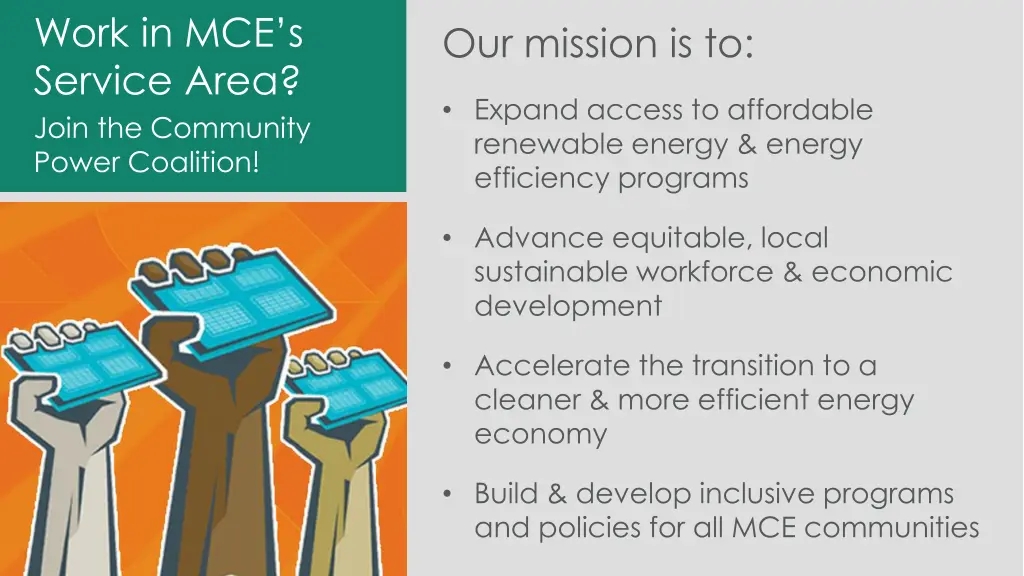 work in mce s service area join the community 1