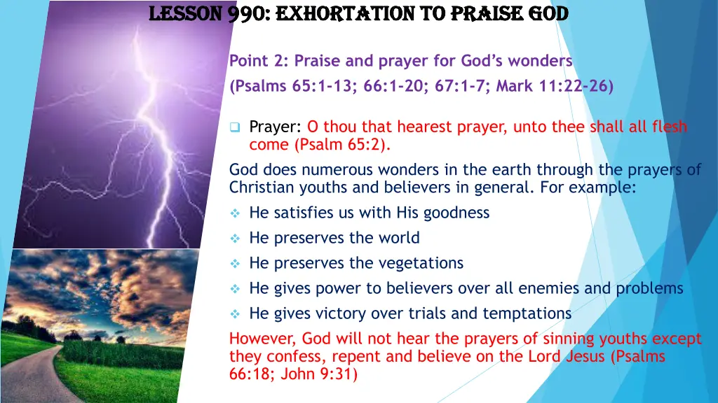 lesson 990 exhortation to praise god lesson 4