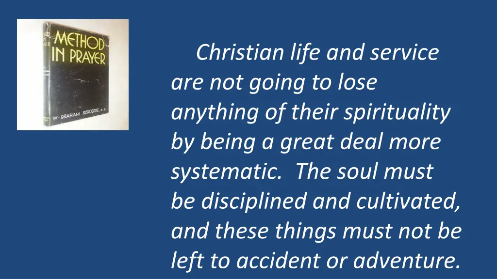 christian life and service are not going to lose