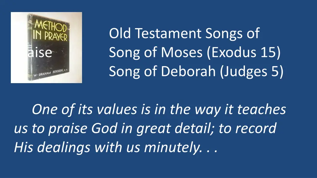 old testament songs of song of moses exodus