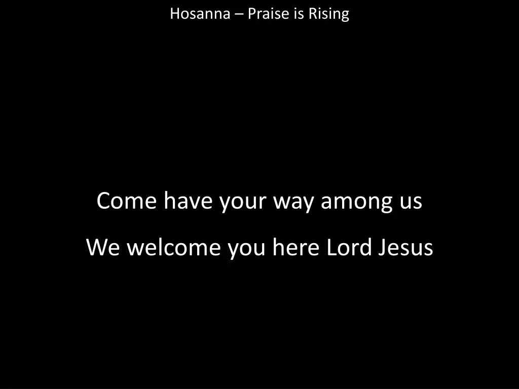 hosanna praise is rising 10