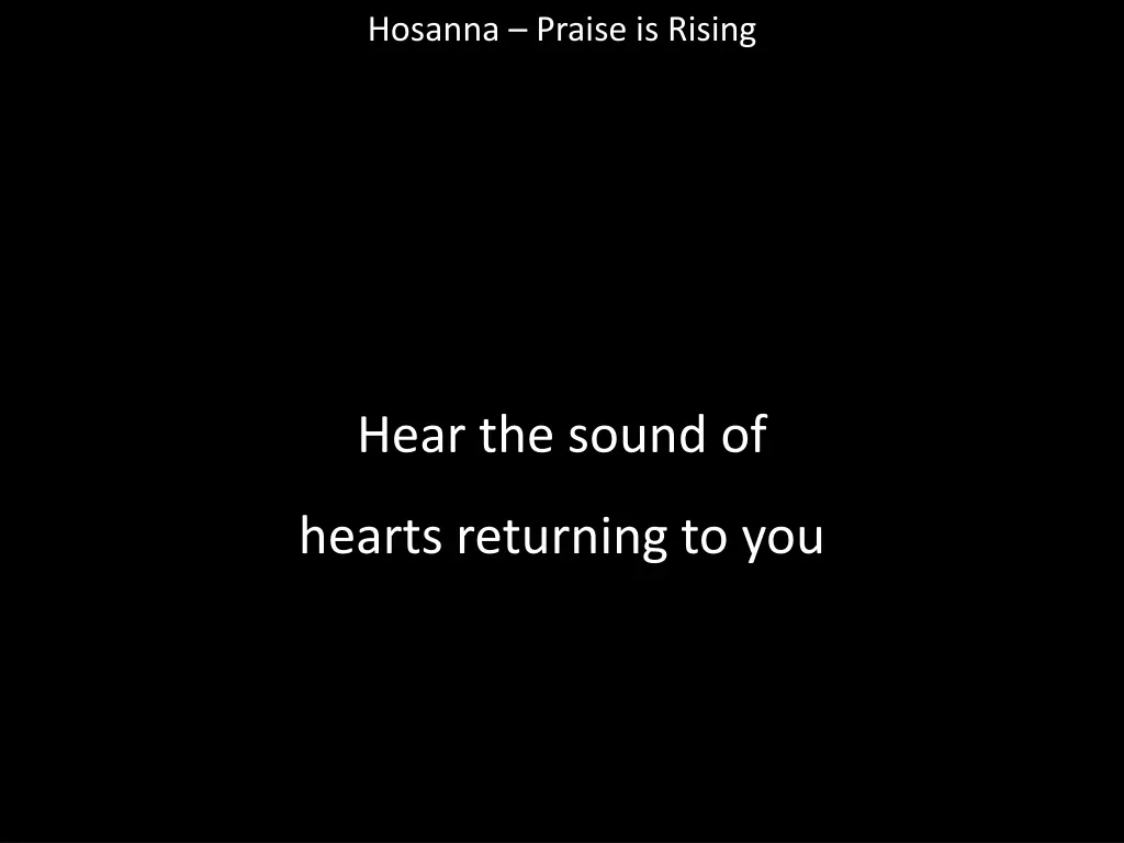 hosanna praise is rising 12