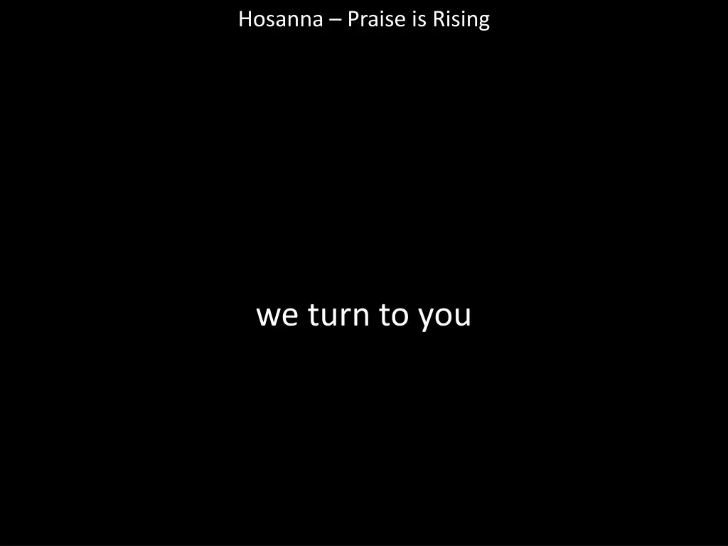 hosanna praise is rising 13