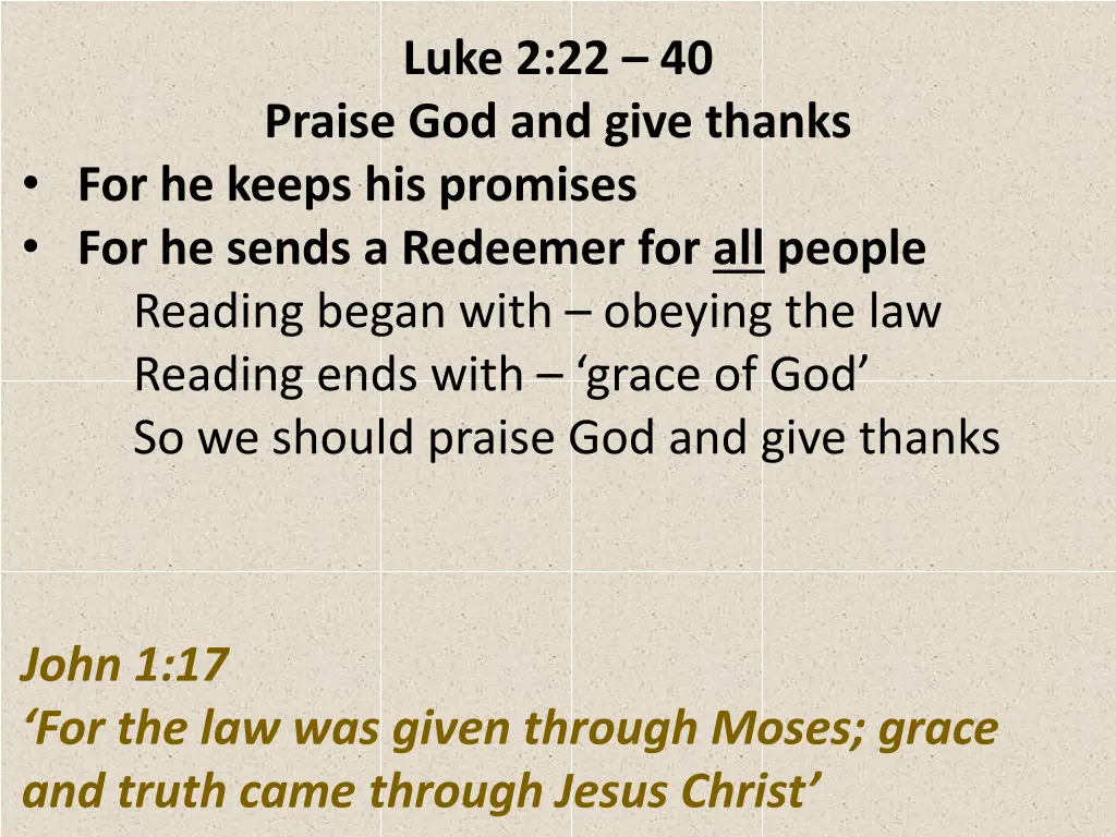 luke 2 22 40 praise god and give thanks 22