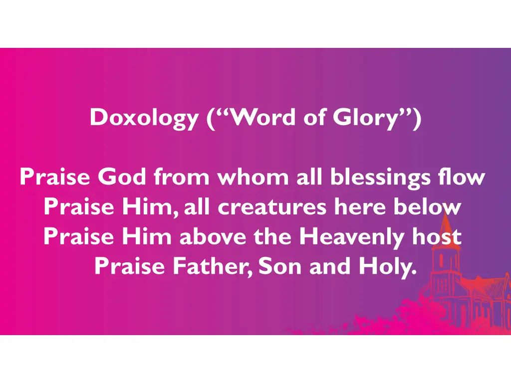 doxology word of glory