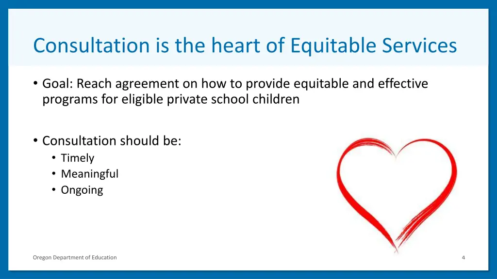 consultation is the heart of equitable services