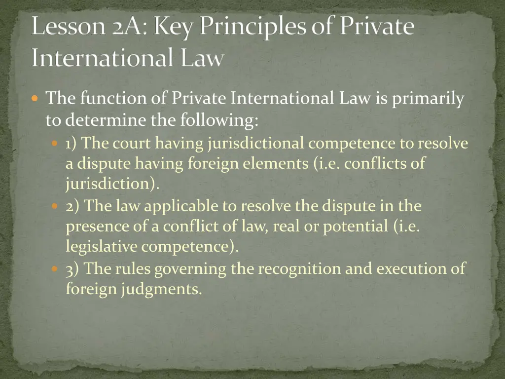 lesson 2a key principles of private international