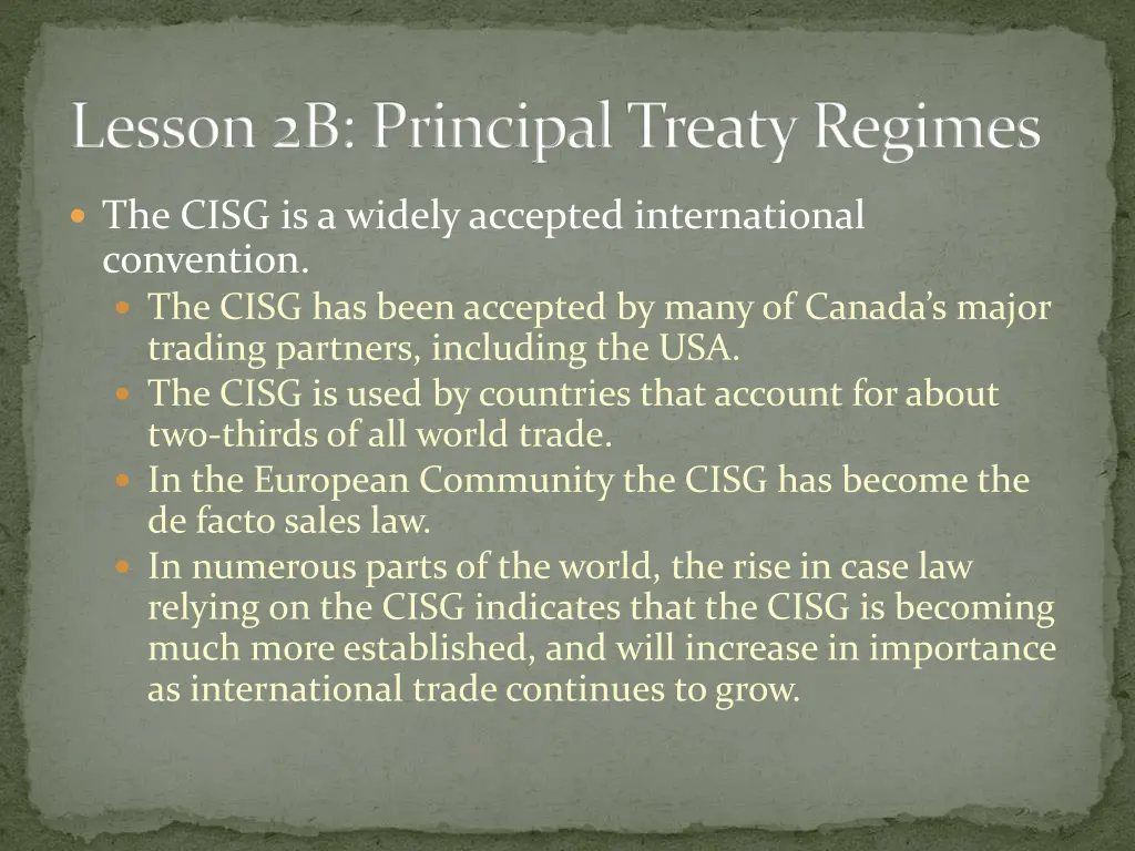 lesson 2b principal treaty regimes 2