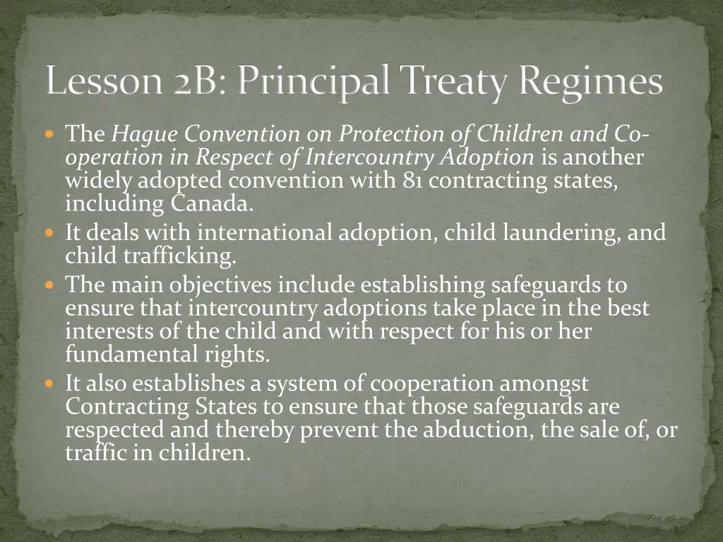 lesson 2b principal treaty regimes 7