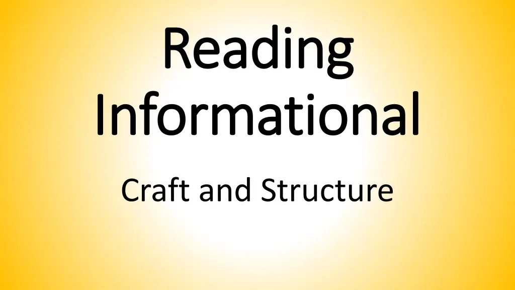 reading reading informational informational 1