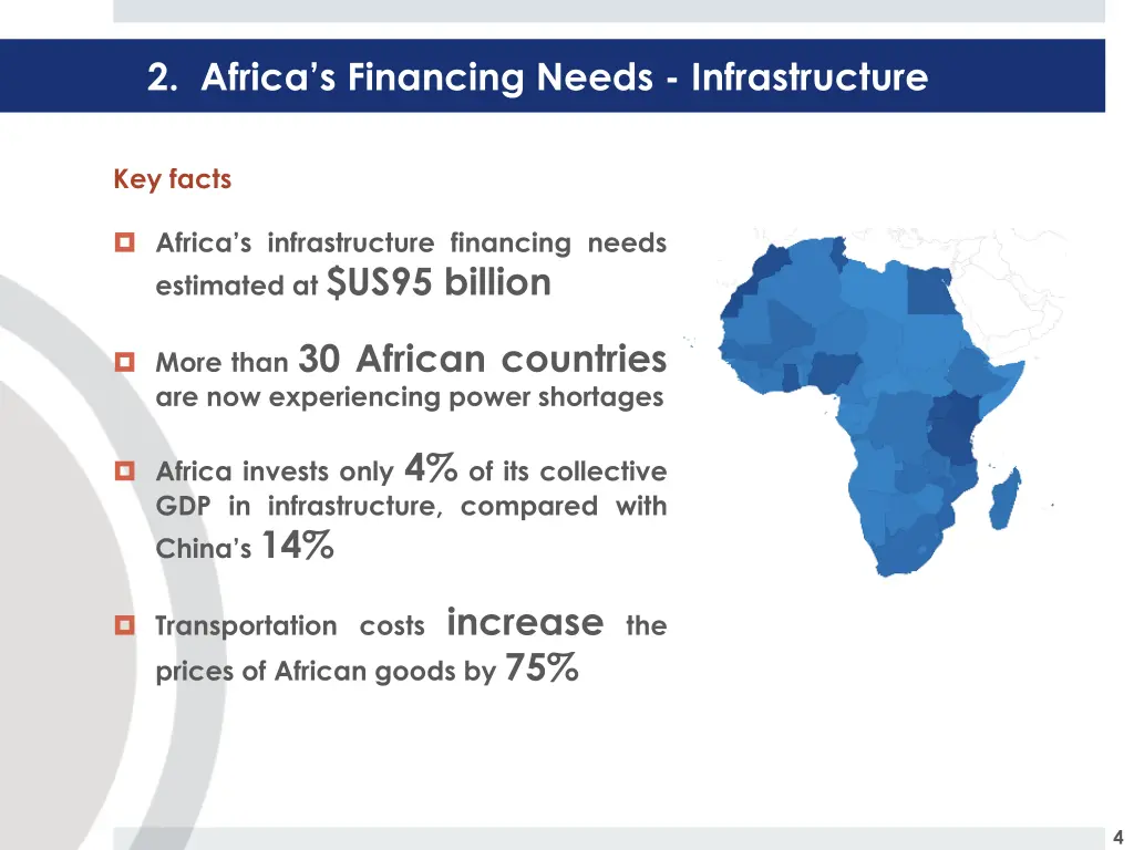 2 africa s financing needs infrastructure