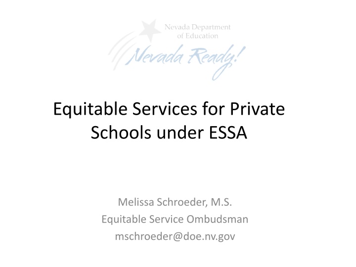 equitable services for private schools under essa